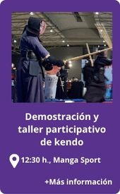 Kendo. sábado 6 de diciembre, 12:30 h., en Manga Sport