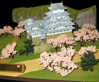 Maqueta del castillo de Himeji