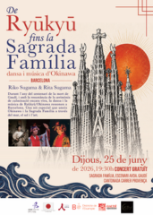 Cartel "De Ryūkyū fins la Sagrada Família: dansa i música d'Okinawa"